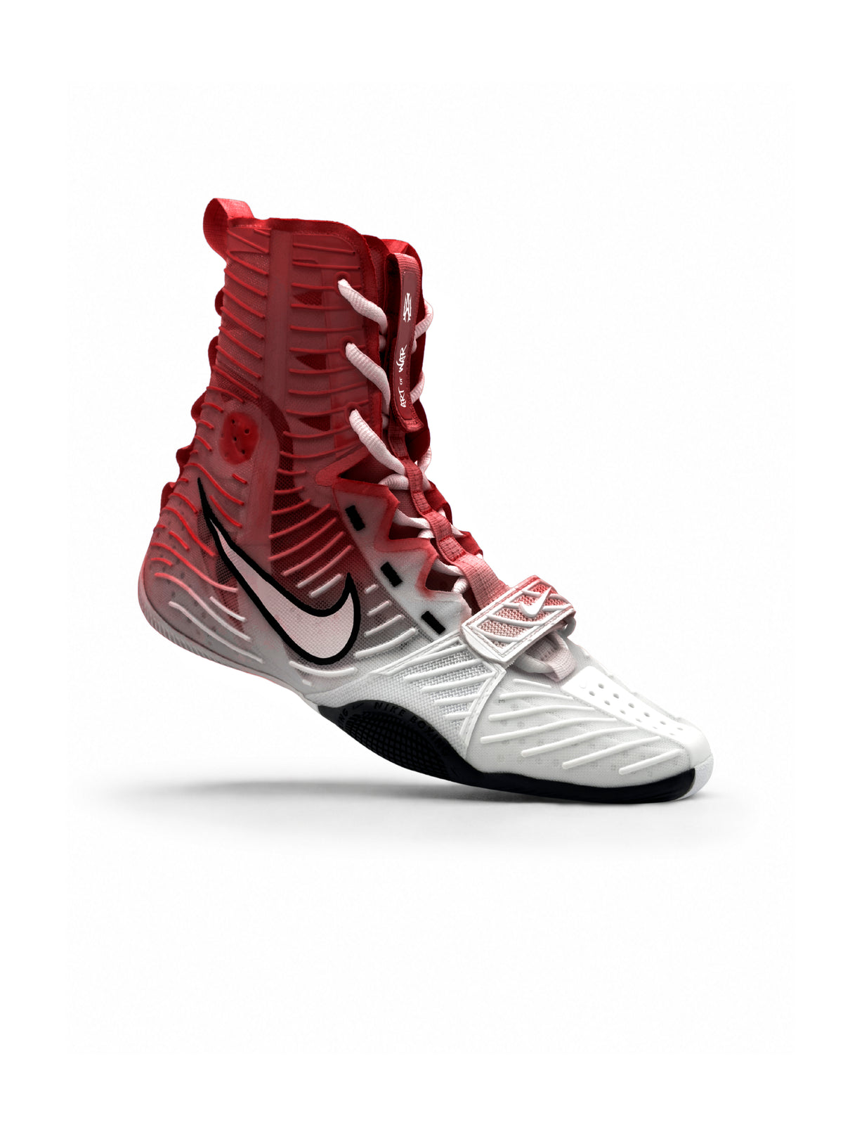 Crimson Crown custom HyperKO 3 boxing boot by Art of War Studio